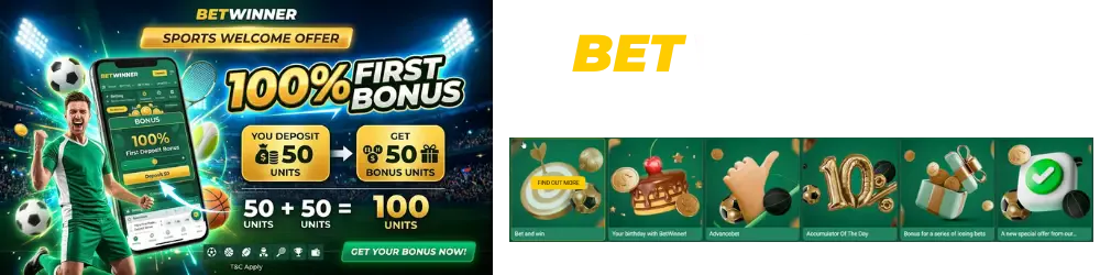 100% first deposit bonus banner